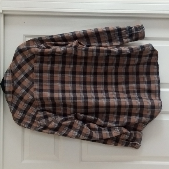 TNA Aritzia Plaid Flannel shirt Size M - Picture 6 of 8